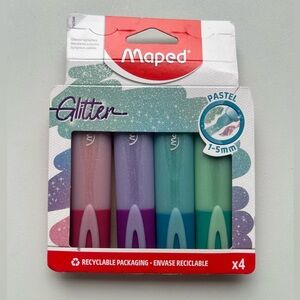 Maped 4pk Fluo Peps Classic Pastel Glitter
Highlighters